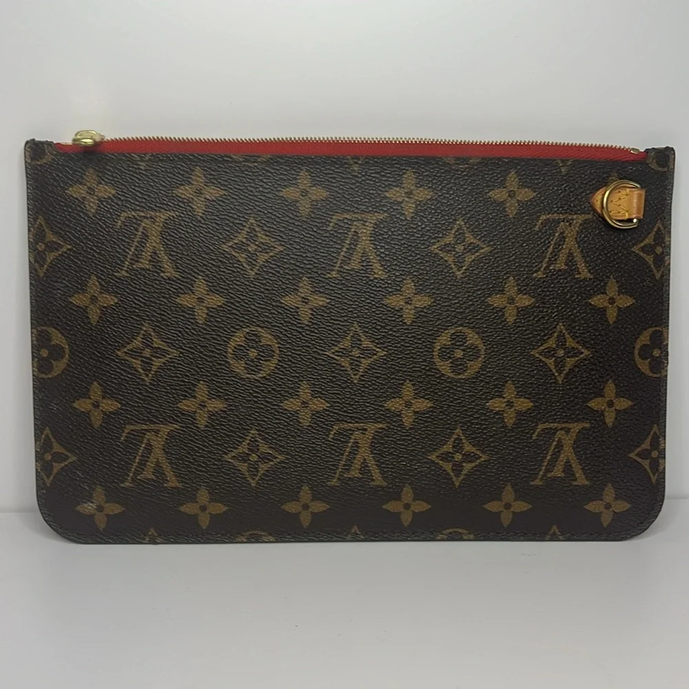 Louis Vuitton Neverfull Pochette Monogram Cherry - Picture 2 of 15